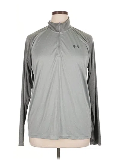 Pre-owned Under Armour Long Sleeve Polo Shirt In Gray