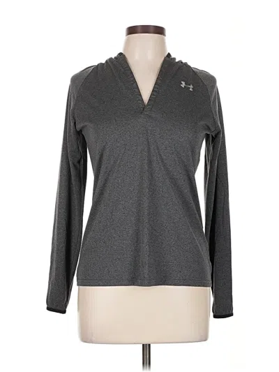 Pre-owned Under Armour Long Sleeve Polo Shirt In Gray