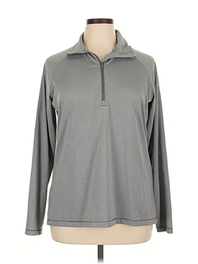 Pre-owned Under Armour Long Sleeve Polo Shirt In Gray