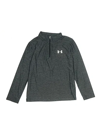 Pre-owned Under Armour Kids' Long Sleeve Polo Shirt In Gray