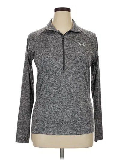 Pre-owned Under Armour Long Sleeve Polo Shirt In Gray