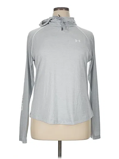 Pre-owned Under Armour Long Sleeve Polo Shirt In Gray
