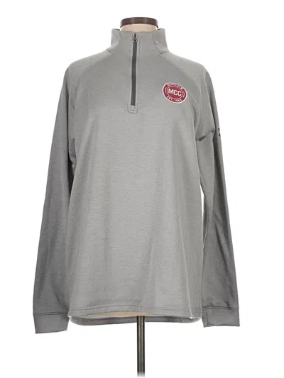 Pre-owned Under Armour Long Sleeve Polo Shirt In Gray