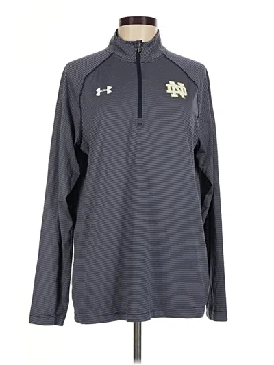 Pre-owned Under Armour Long Sleeve Polo Shirt In Gray