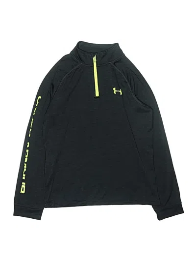 Pre-owned Under Armour Kids' Long Sleeve Polo Shirt In Gray