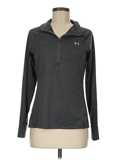 Pre-owned Under Armour Long Sleeve Polo Shirt In Gray