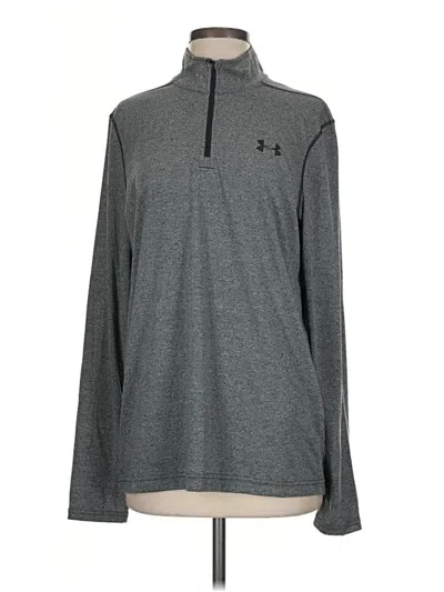 Pre-owned Under Armour Long Sleeve Polo Shirt In Gray