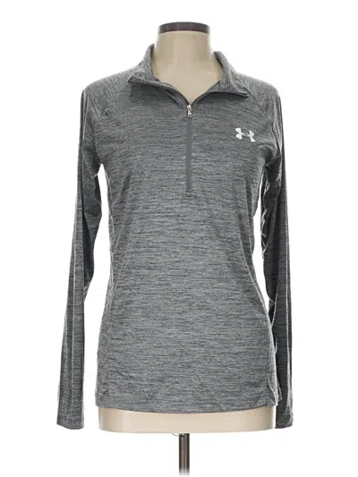 Pre-owned Under Armour Long Sleeve Polo Shirt In Gray