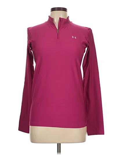 Pre-owned Under Armour Long Sleeve Polo Shirt In Pink