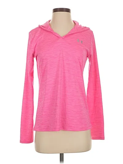 Pre-owned Under Armour Long Sleeve Polo Shirt In Pink
