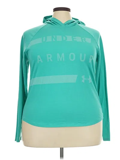 Pre-owned Under Armour Long Sleeve Polo Shirt In Teal