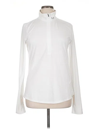 Pre-owned Under Armour Long Sleeve Polo Shirt In White