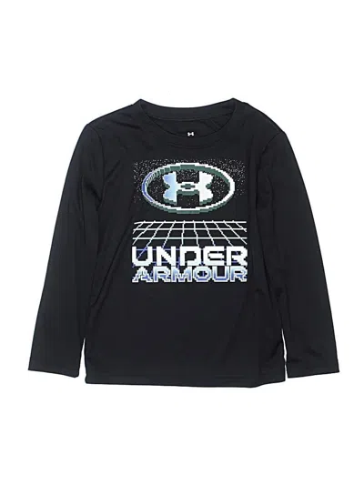 Pre-owned Under Armour Kids' Long Sleeve T-shirt In Black