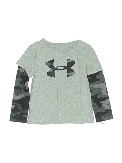 Pre-owned Under Armour Kids' Long Sleeve T-shirt In Gray