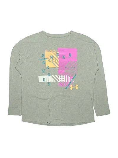 Pre-owned Under Armour Kids' Long Sleeve T-shirt In Gray