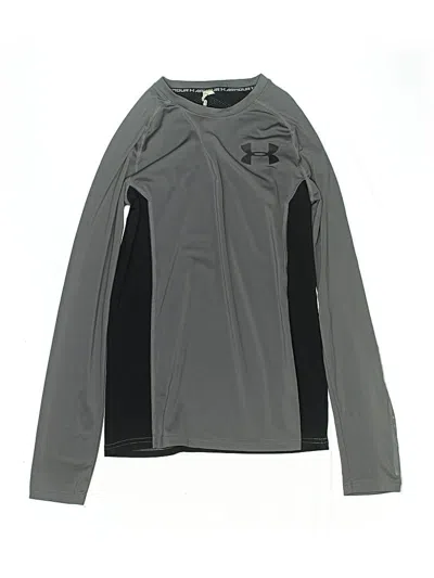Pre-owned Under Armour Kids' Long Sleeve T-shirt In Gray