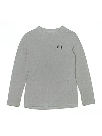 Pre-owned Under Armour Kids' Long Sleeve T-shirt In Gray