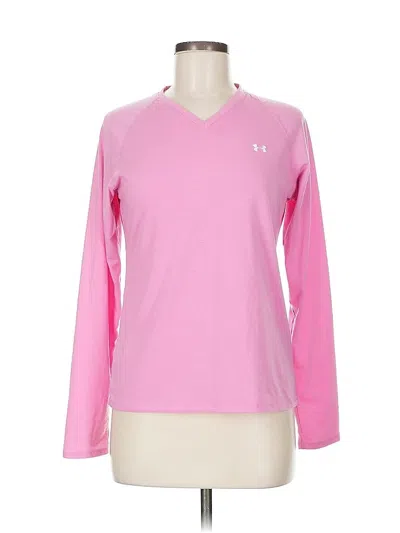 Pre-owned Under Armour Long Sleeve T-shirt In Pink