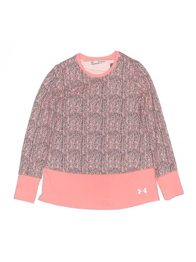 Pre-owned Under Armour Kids' Long Sleeve T-shirt In Pink