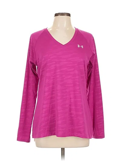 Pre-owned Under Armour Long Sleeve T-shirt In Pink