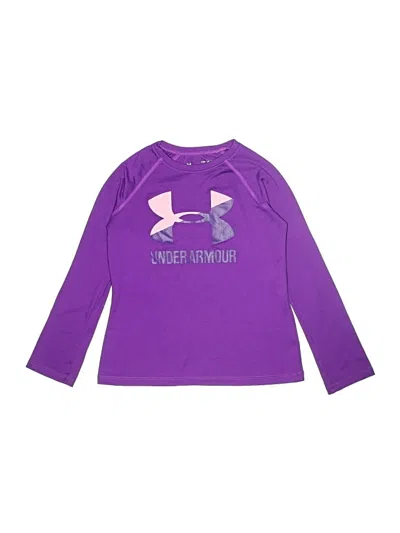 Pre-owned Under Armour Kids' Long Sleeve T-shirt In Purple