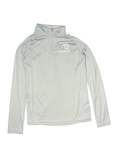 Pre-owned Under Armour Kids' Long Sleeve T-shirt In Silver
