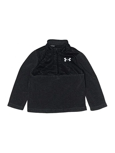 Pre-owned Under Armour Kids' Long Sleeve Top Black Tops