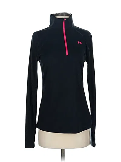 Pre-owned Under Armour Long Sleeve Top Black Turtleneck Tops