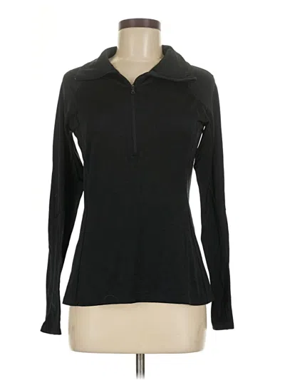 Pre-owned Under Armour Long Sleeve Top Black Turtleneck Tops