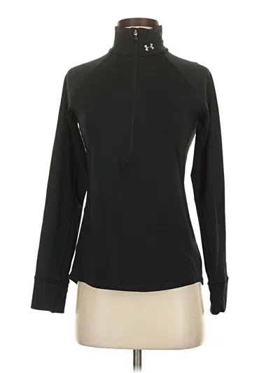 Pre-owned Under Armour Long Sleeve Top Black Turtleneck Tops