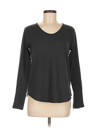 Pre-owned Under Armour Long Sleeve Top Gray Scoop Neck Tops