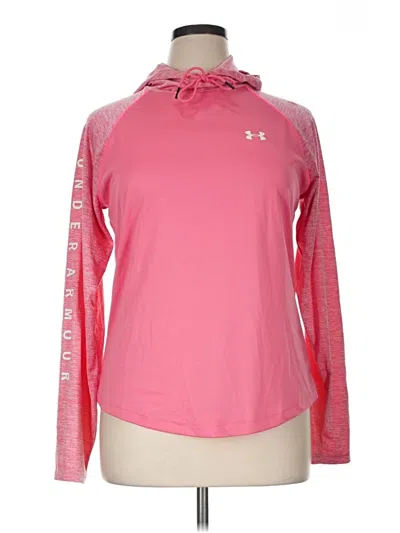 Pre-owned Under Armour Long Sleeve Top Pink Cowl Neck Tops