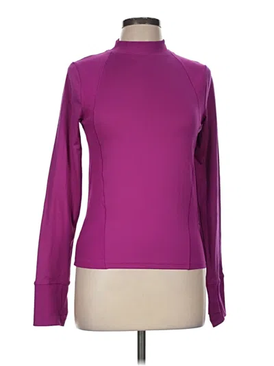 Pre-owned Under Armour Long Sleeve Top Purple Turtleneck Tops