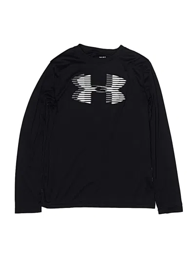 Pre-owned Under Armour Kids' Long Sleeve T-shirt In Black