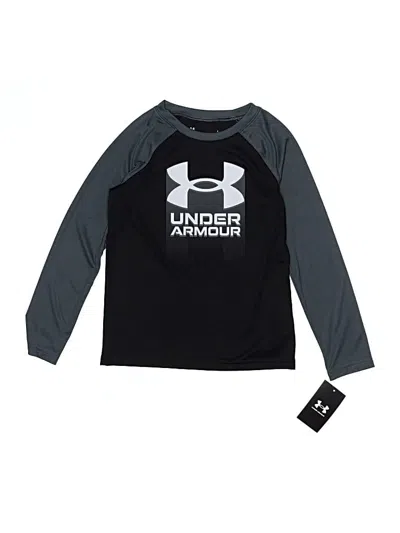 Under Armour Kids' Long Sleeve T-shirt In Black