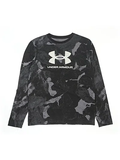Pre-owned Under Armour Kids' Long Sleeve T-shirt In Black