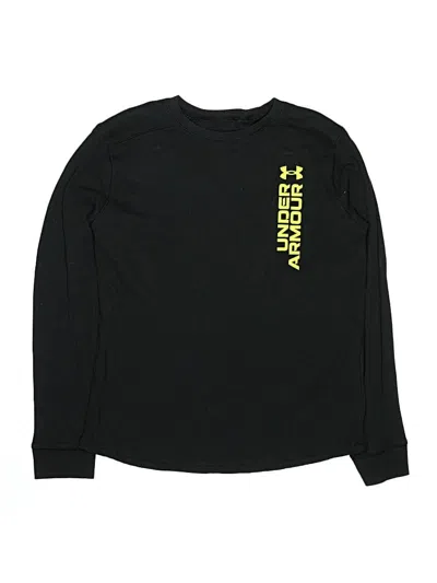 Pre-owned Under Armour Kids' Long Sleeve T-shirt In Black