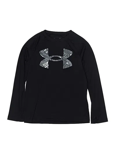 Pre-owned Under Armour Kids' Long Sleeve T-shirt In Black