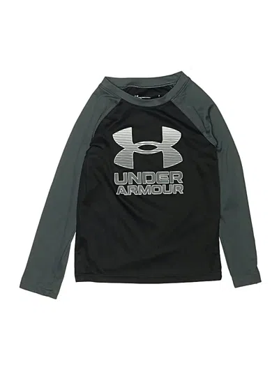 Pre-owned Under Armour Kids' Long Sleeve T-shirt In Black