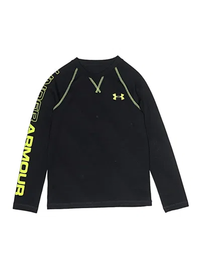 Pre-owned Under Armour Kids' Long Sleeve T-shirt In Black