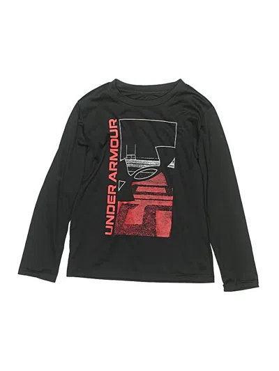 Pre-owned Under Armour Kids' Long Sleeve T-shirt In Black