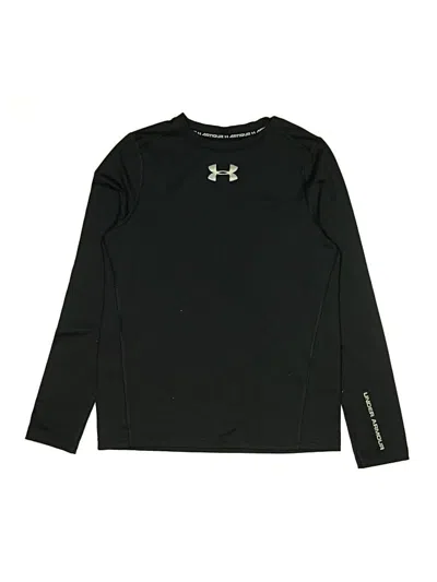 Pre-owned Under Armour Kids' Long Sleeve T-shirt In Black