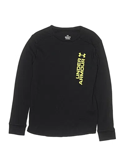 Pre-owned Under Armour Kids' Long Sleeve T-shirt In Black