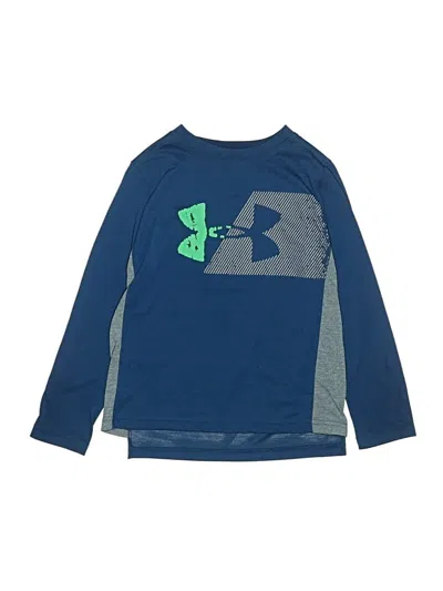 Pre-owned Under Armour Kids' Long Sleeve T-shirt In Blue