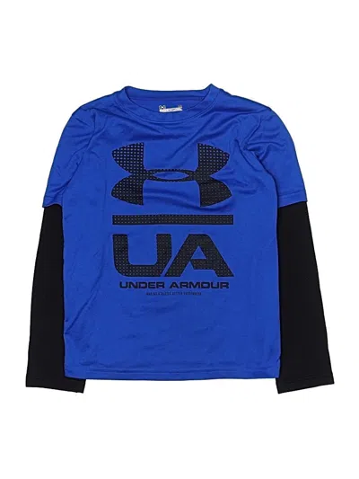 Pre-owned Under Armour Kids' Long Sleeve T-shirt In Blue