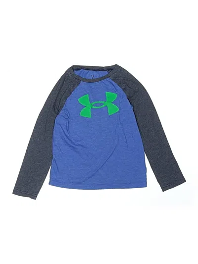 Pre-owned Under Armour Kids' Long Sleeve T-shirt In Blue