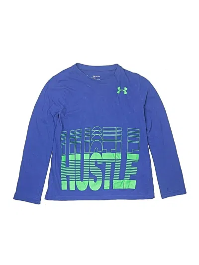 Pre-owned Under Armour Kids' Long Sleeve T-shirt In Blue