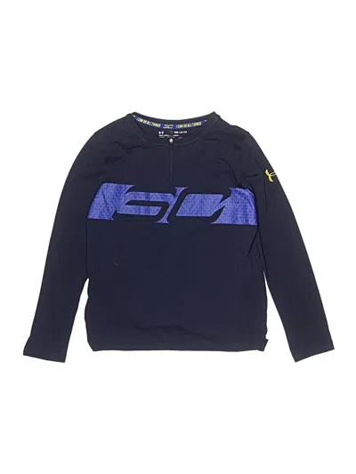 Pre-owned Under Armour Kids' Long Sleeve T-shirt In Blue