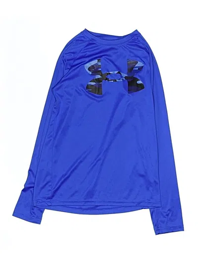 Pre-owned Under Armour Kids' Long Sleeve T-shirt In Blue