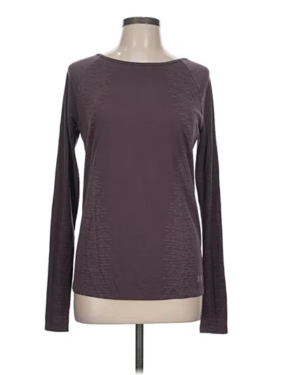 Pre-owned Under Armour Long Sleeve T-shirt In Brown